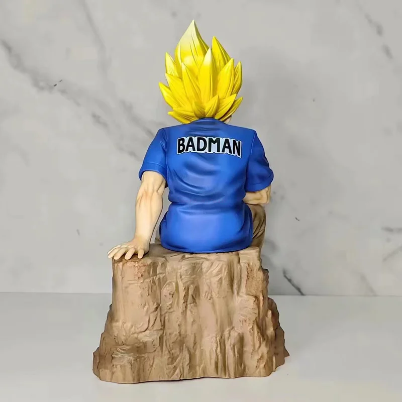 Dragon Ball 22cm figurka Vegeta Anime różowy swobodny styl Vegeta figurka kolekcja pcv posąg Ornament modele na prezent