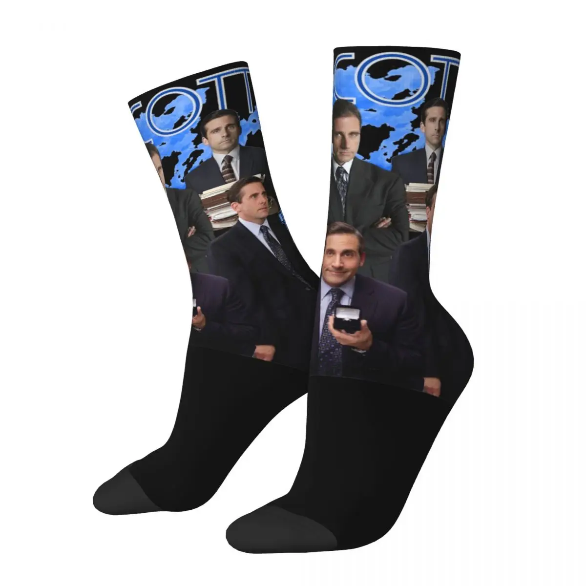 Vintage Michael Scott die Büro Socken bequeme Mode Bootleg 90er Jahre Socken Harajuku Produkt mittlere Tubesocks wunderbare Geschenke