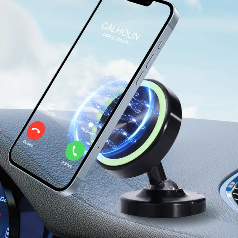 

Автомобильный фосфоресцирующий магнитный держатель для телефона, Универсальный Автомобильный держатель для приборной панели, Ночной светильник, позиционирование, GPS, подставка для телефона, аксессуары для дома и офиса