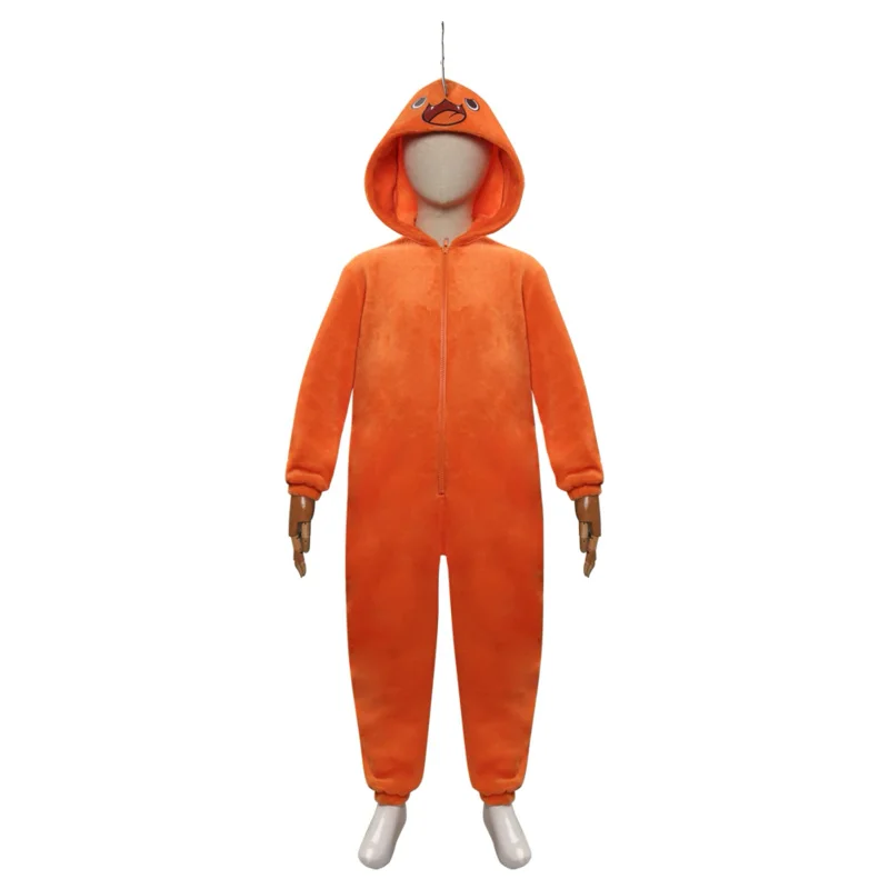 Adult Kisd Children Chainsaw Man Pochita Cosplay Costume Jumpsuit Pajamas Sleepwear Hoodie Halloween Carnival Suit Role Play