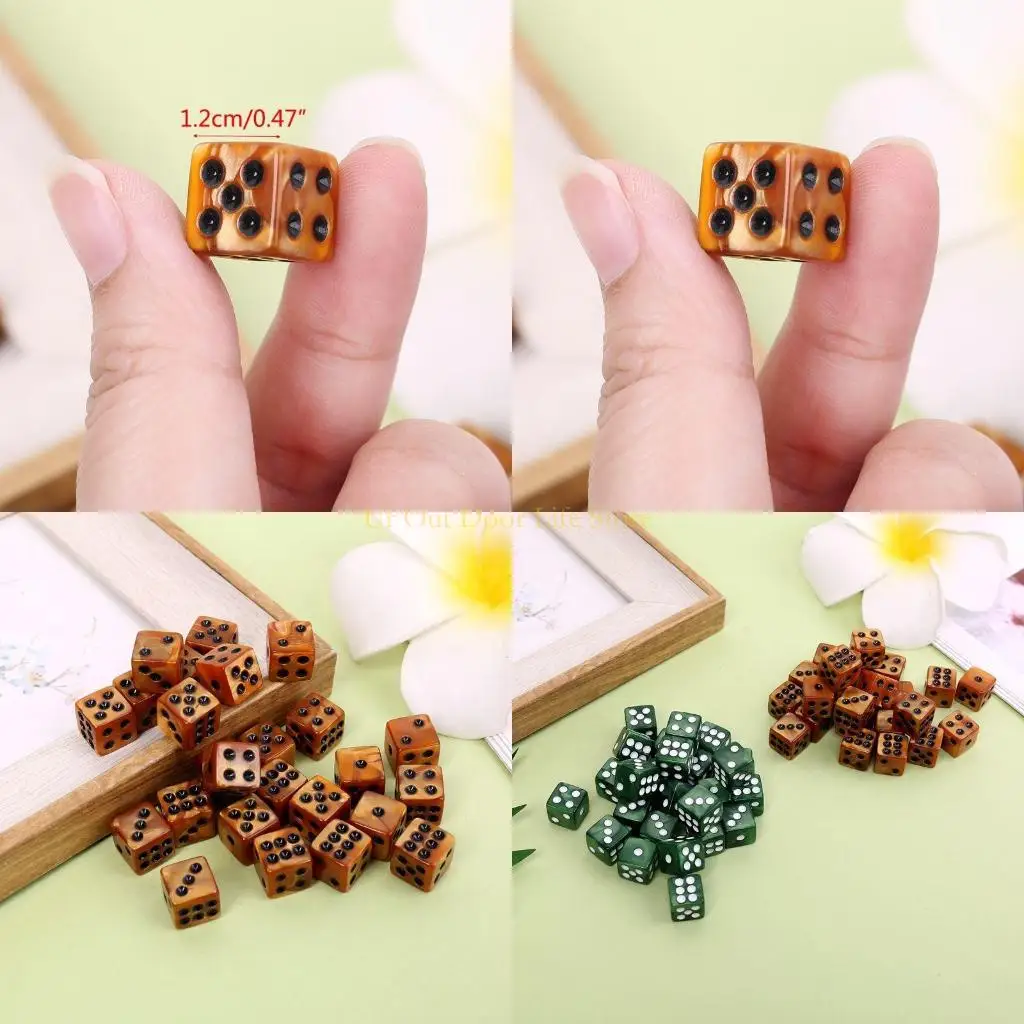 

77UF 25 шт./компл. игровые кости номер 12 с квадратной полосой для творческих игр в кубиках для вечеринок и клубов