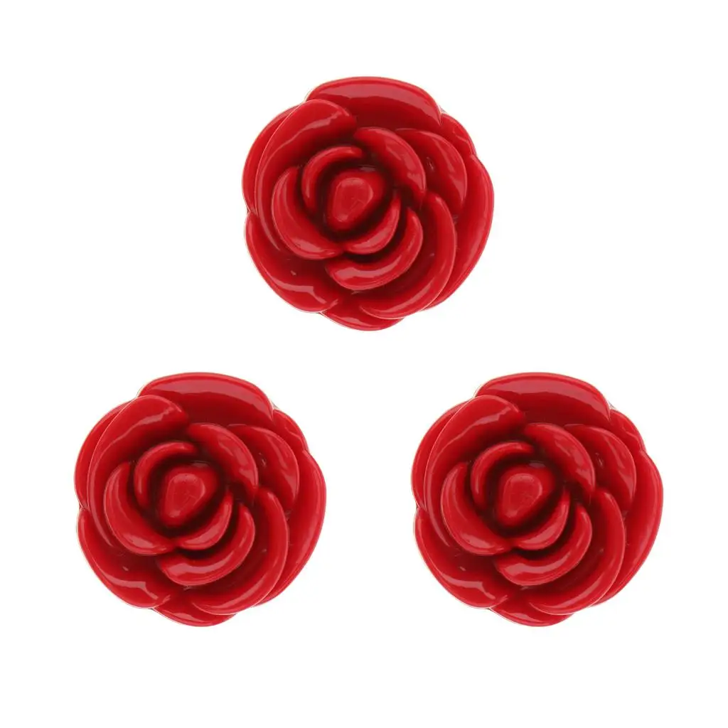 3 Stück leere rosa Hüllen roter Augenbrauen-Lippenstift-Rouge-Behälterpulver