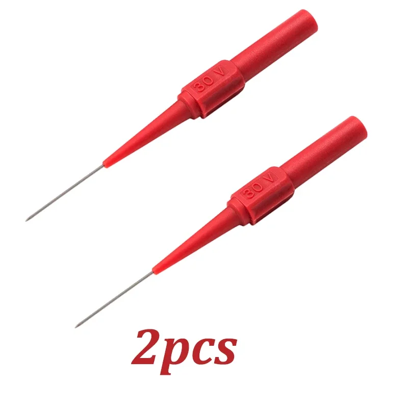 10 Stuks 30V Diagnostic Tools Multimeter Test Lead Extension Terug Piercing Naald Tip Sondes Auto Automotive Test Probe Kit 0.7MM - afbeelding 1
