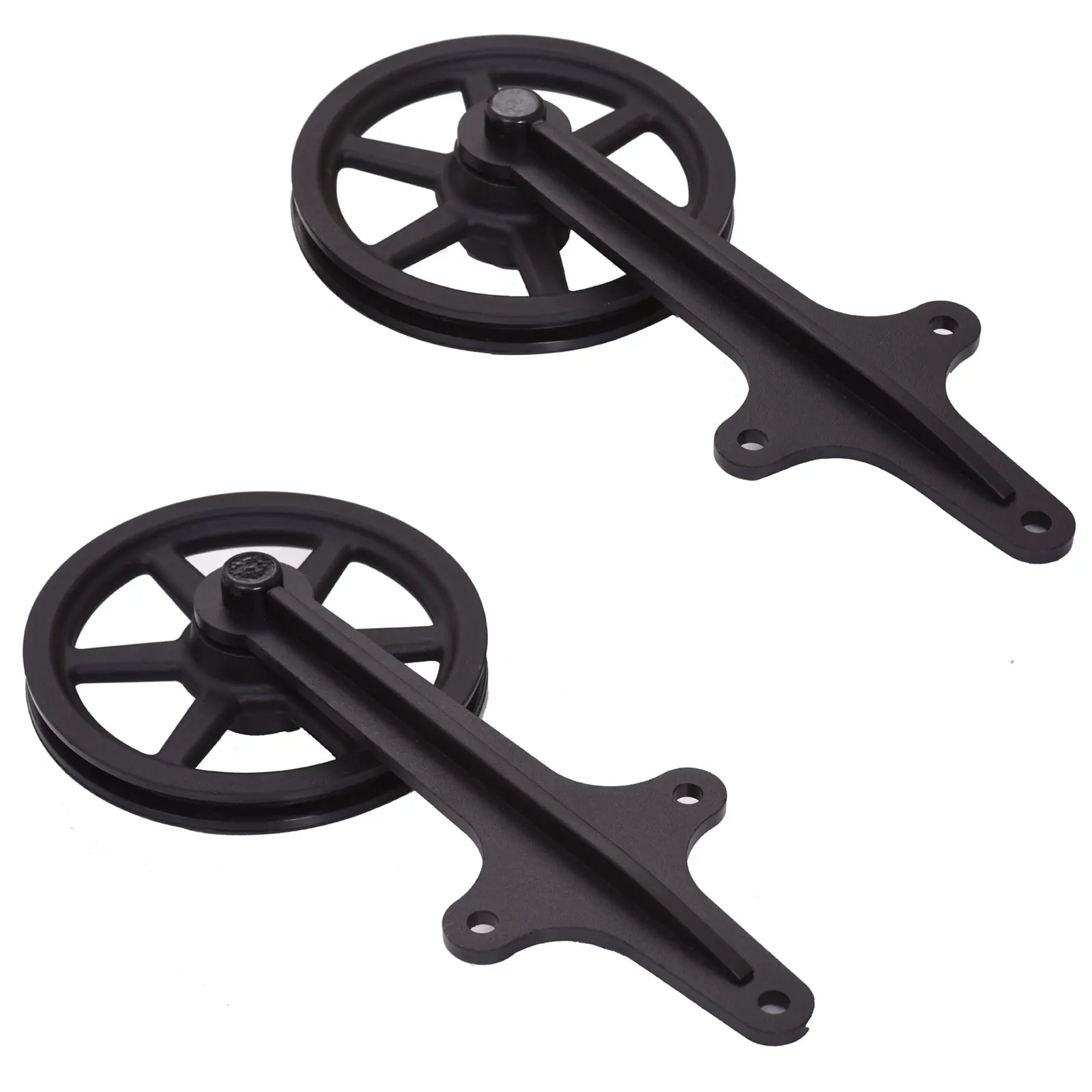 Imagem -05 - Ccjh-black Sliding Barn Wood Door Rollers Kit Hanger com Acessórios sem Trilho sem Portas Pode Ser Customed Pcs