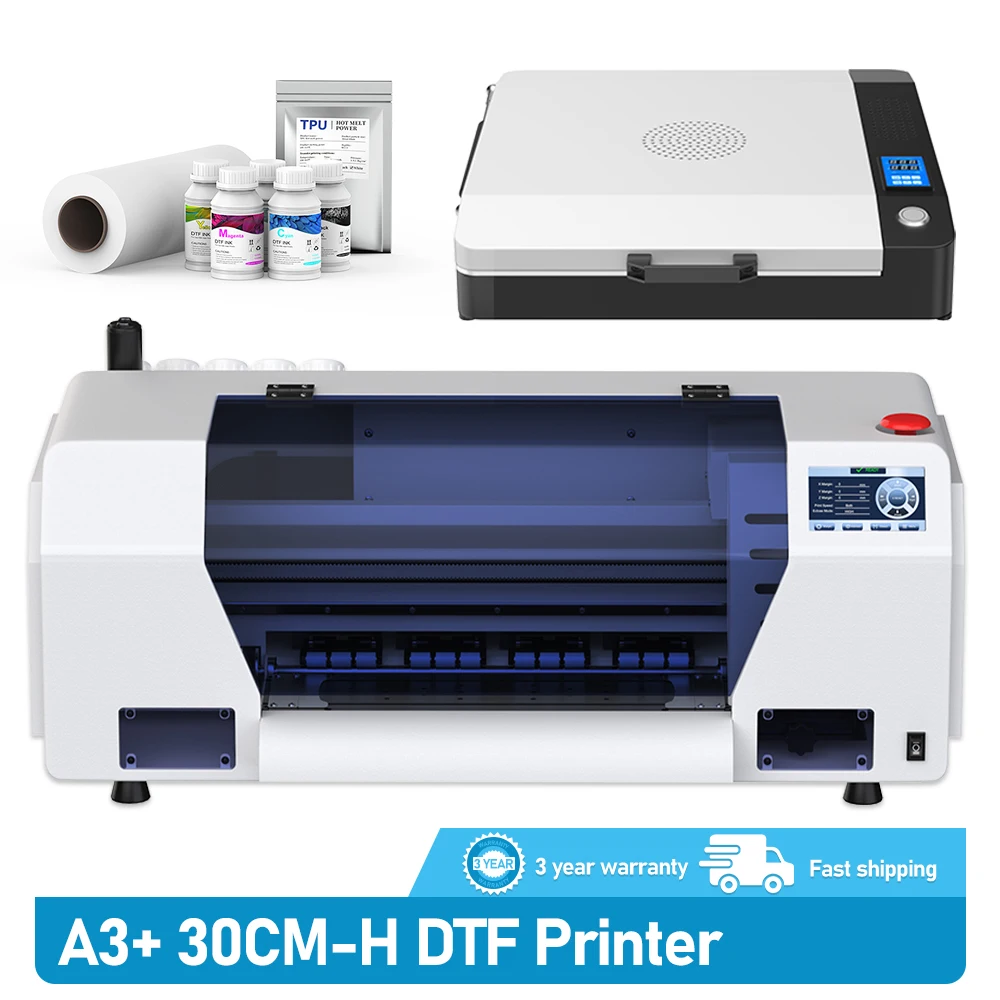 A3+ DTF Printer for Epson XP600 DTF Impresora for T-shirt Printing Machine A3 DTF Direct Transfer Printer No Spot Color Required