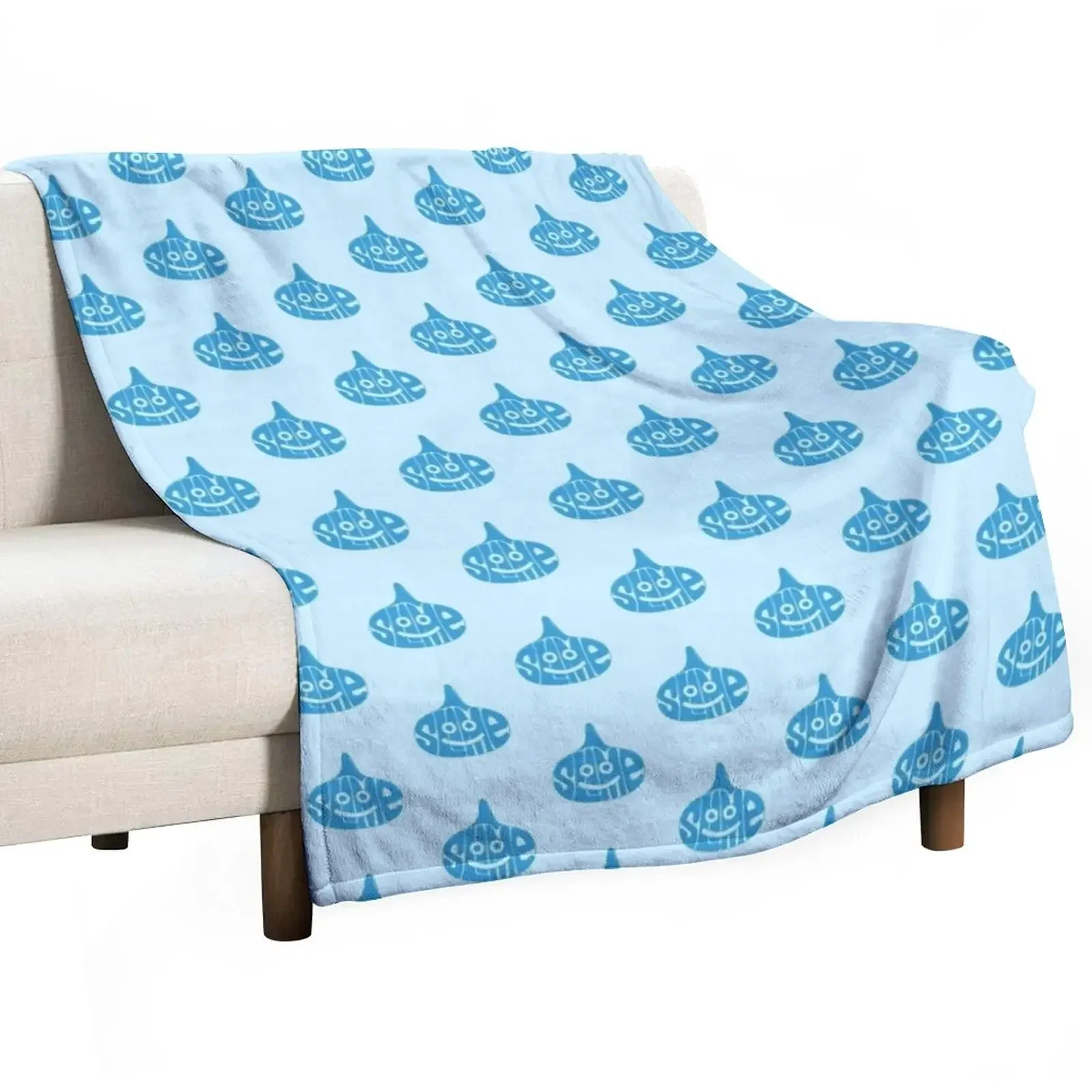 Slime Typography Throw Blanket Flannel Polar Blankets