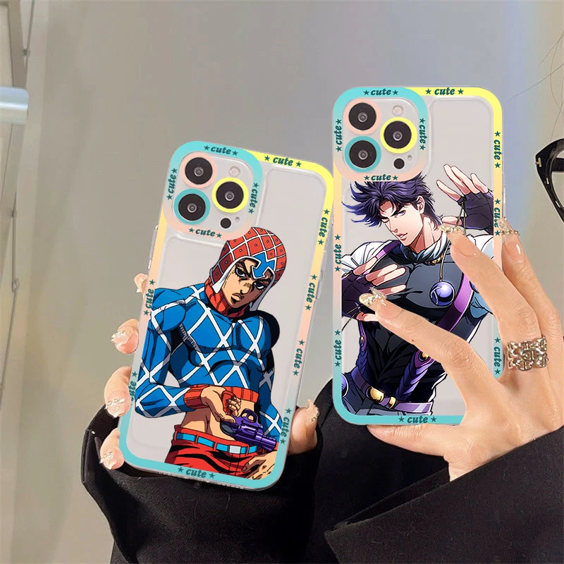 JoJos Bizarre Adventure Phone Case for iPhone 11 12 13 Mini Pro Max 14 Pro Max Case shell