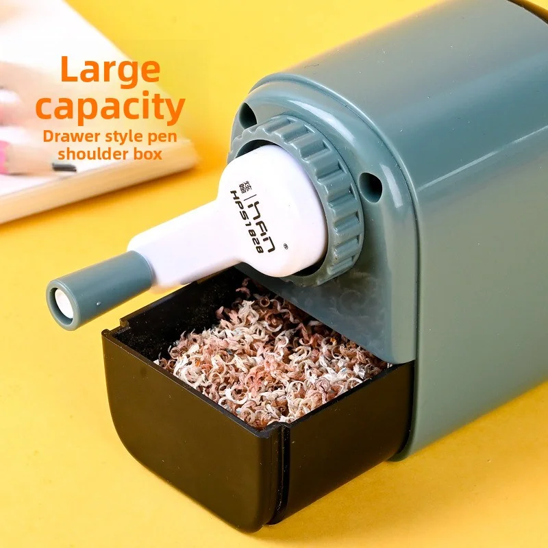 Pencil sharpener, rotary pen knife, student hand-operated fully automatic lead-in type pencil sharpener