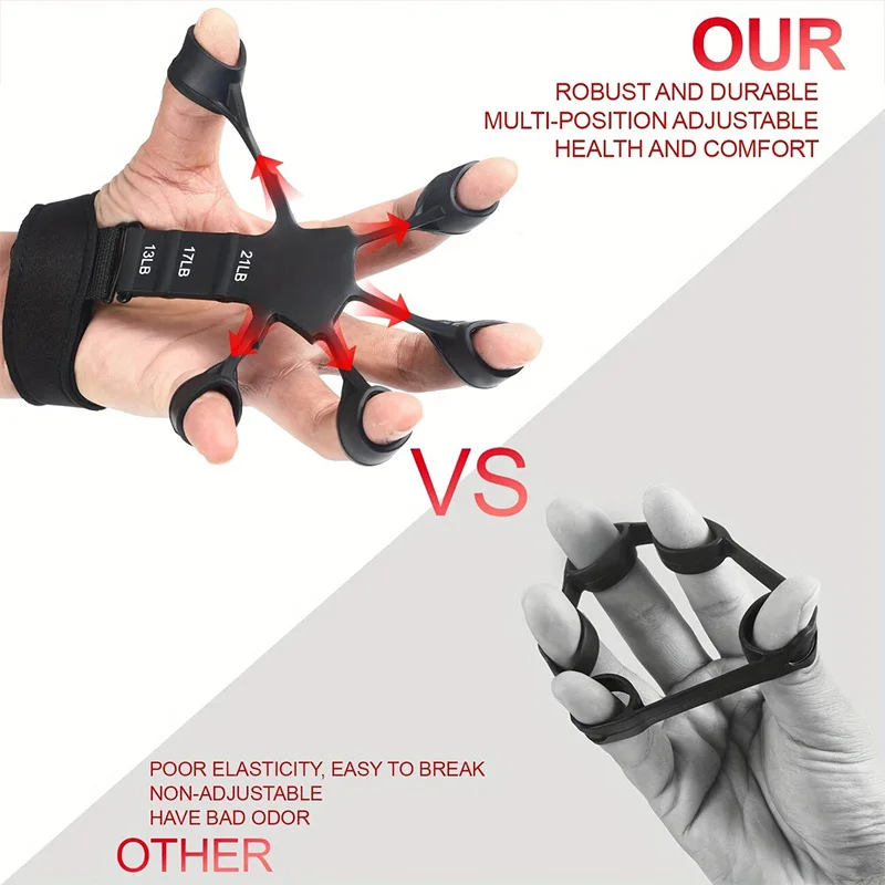 2025 New Silicone Finger Trainer 5 Finger Wrist Stretcher Finger Strength Recovery Flexion and Extension Vein Trainer