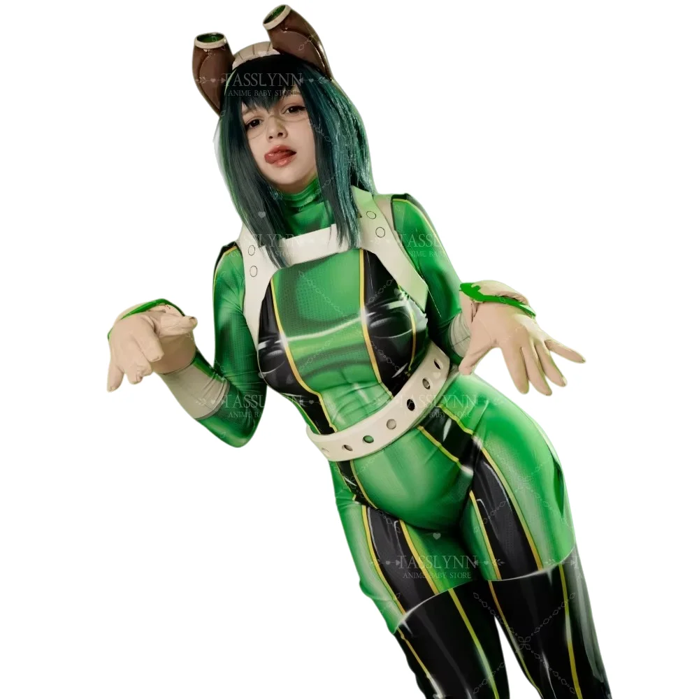 

Хэллоуин Цую Асуи Косплей FROPPY Боди Спандекс Косплей Академия Герой Асаи Цую Комбинезон для Хэллоуина Взрослых