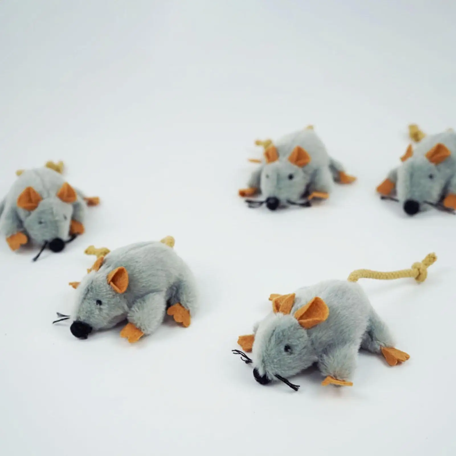 Cat Mouse Toy Built-in Sound Compact Play Game Stuffed Cat Toys For Daily Ground Home Indoor Outdoor Birthday Pet Kitten