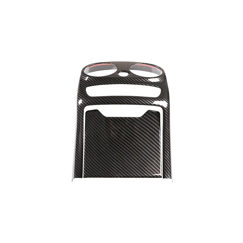

For Benz C-Class19-20 Rear Air Conditioning Air Outlet Kick-Proof Frame (New Version) ABS Carbon Fiber Pattern 2Pcs