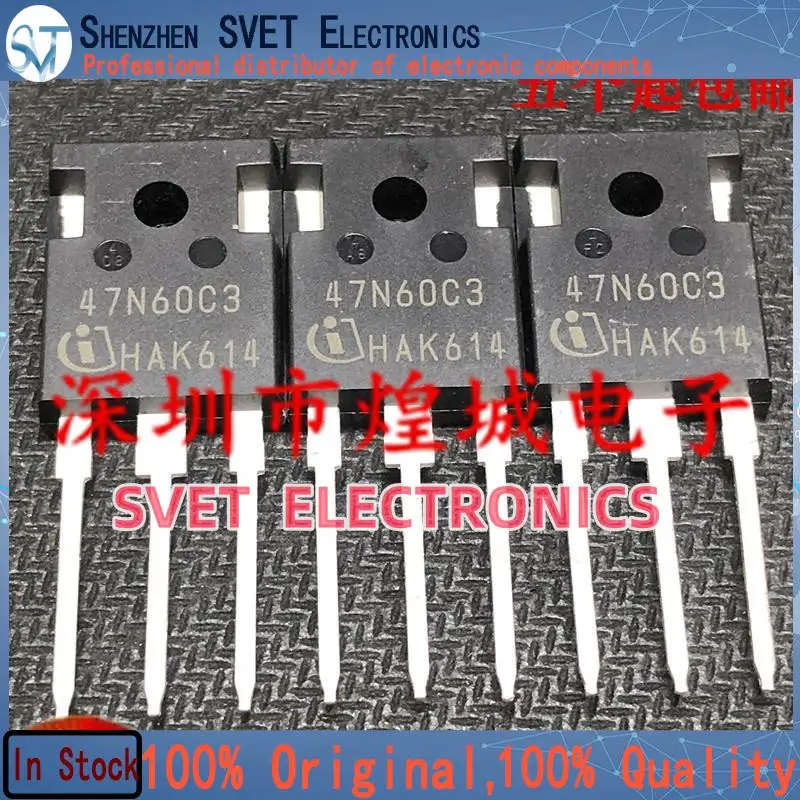 10PCS-50PCS  47N60C3 SPW47N60C3  TO-247 650V 47A 5  Original In Stock Fast shipping