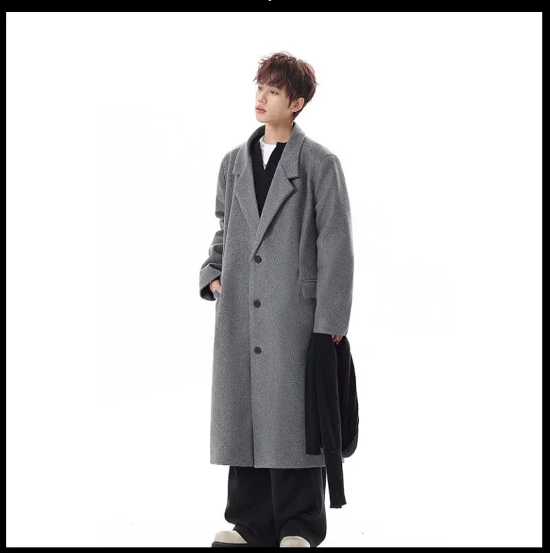 

Мужской легкий серый плащ-тренч для весны и лета, однослойный, защита от солнца и непогоды, дышащий, декоративный