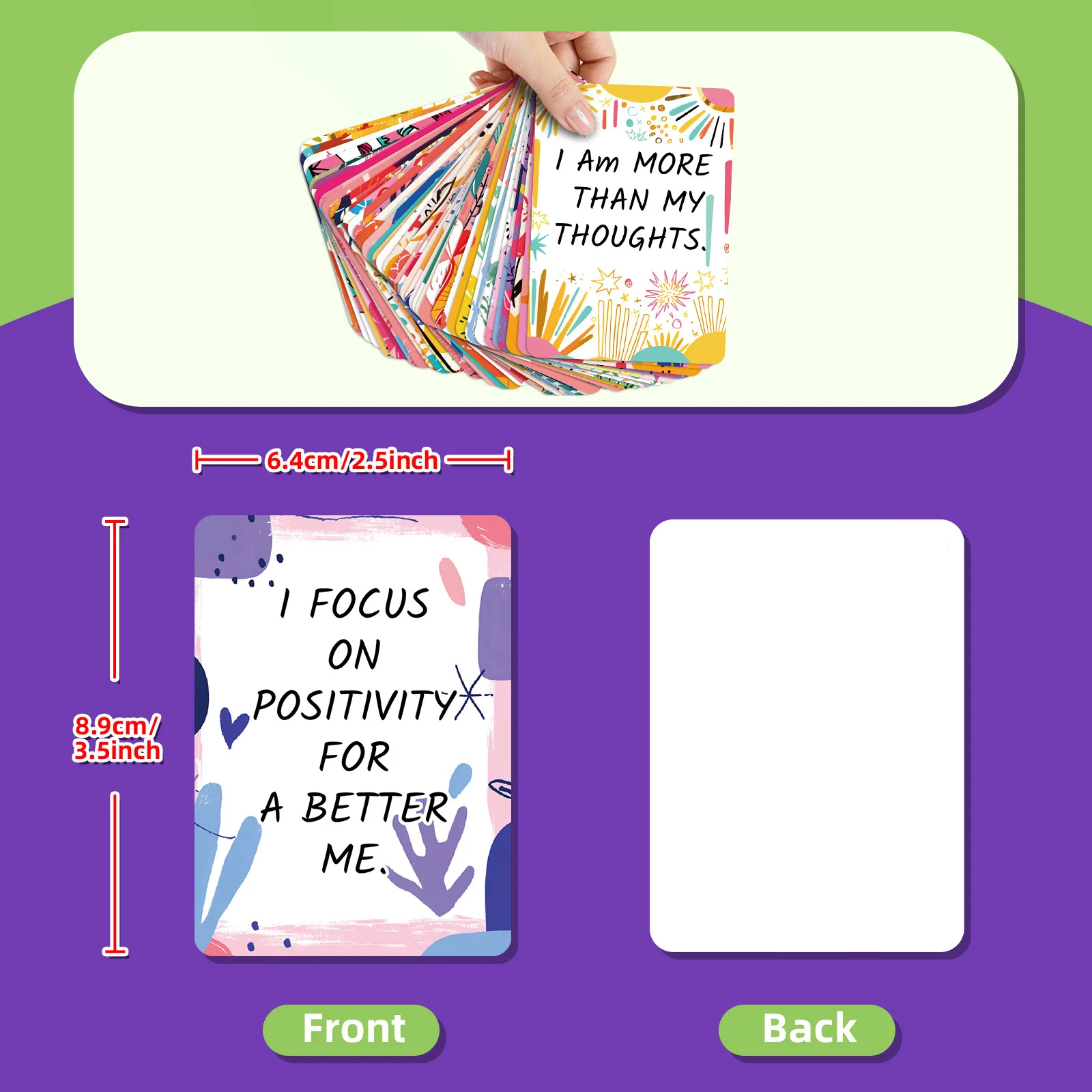 50 قطعة بطاقات نصية تحفيزية في مكان العمل الإنجليزي اقتباسات الانضباط الذاتي بطاقات بريدية للطاقة الإيجابية بطاقات المعايدة #5