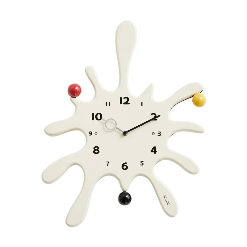 Creative Water Drop Art Clock Fashionable Home Decor Nordic Luxury Wall Clock Entrance Wall Clock Perfect for Modern Interiors