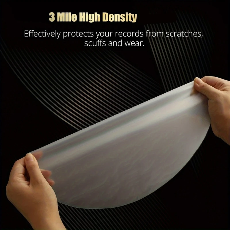 50 عبوة من الأكمام القياسية ذات الوضوح الفائق مقاس 12 بوصة، تحمي من خدوش الغبار