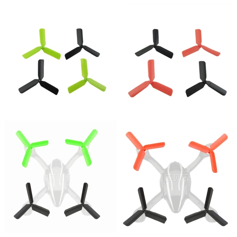 Top Selling X6 Hubsan X4 H107 3-Blade CW CCW Propellers Blades For H107C H107L H107D H108 H108C RC Quadcopter Drone 4Pcs/Lot