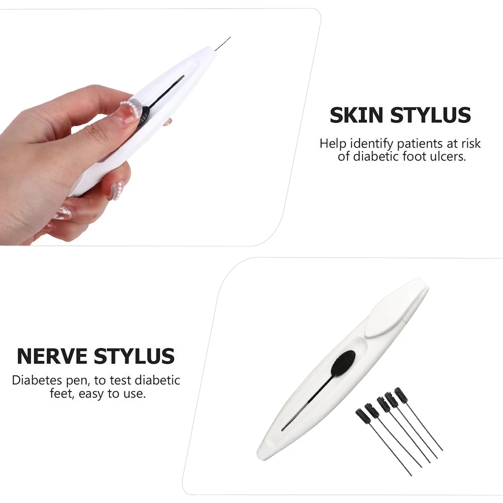 Monofilament Pen 10g Nylon Foot Leg Neuropathy Test Monofilament Filament Diabetic Retractable Tester Nerve Skin Needle Probe C2