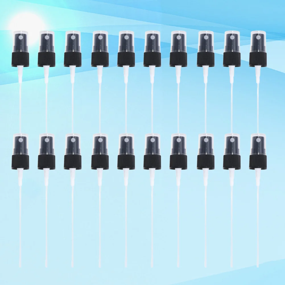 

20 Pcs Toiletry Bottles Perfume Sprayer Head Replacement Pump Spary Black Travel