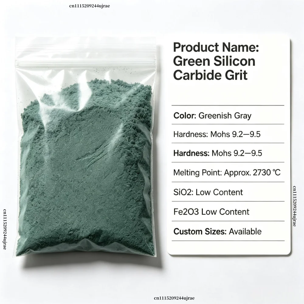 16~8000 Mesh SiC Powder Green Silicon Carbide Grit for Sandblasting Polishing Abrasive Tools Refractory Material