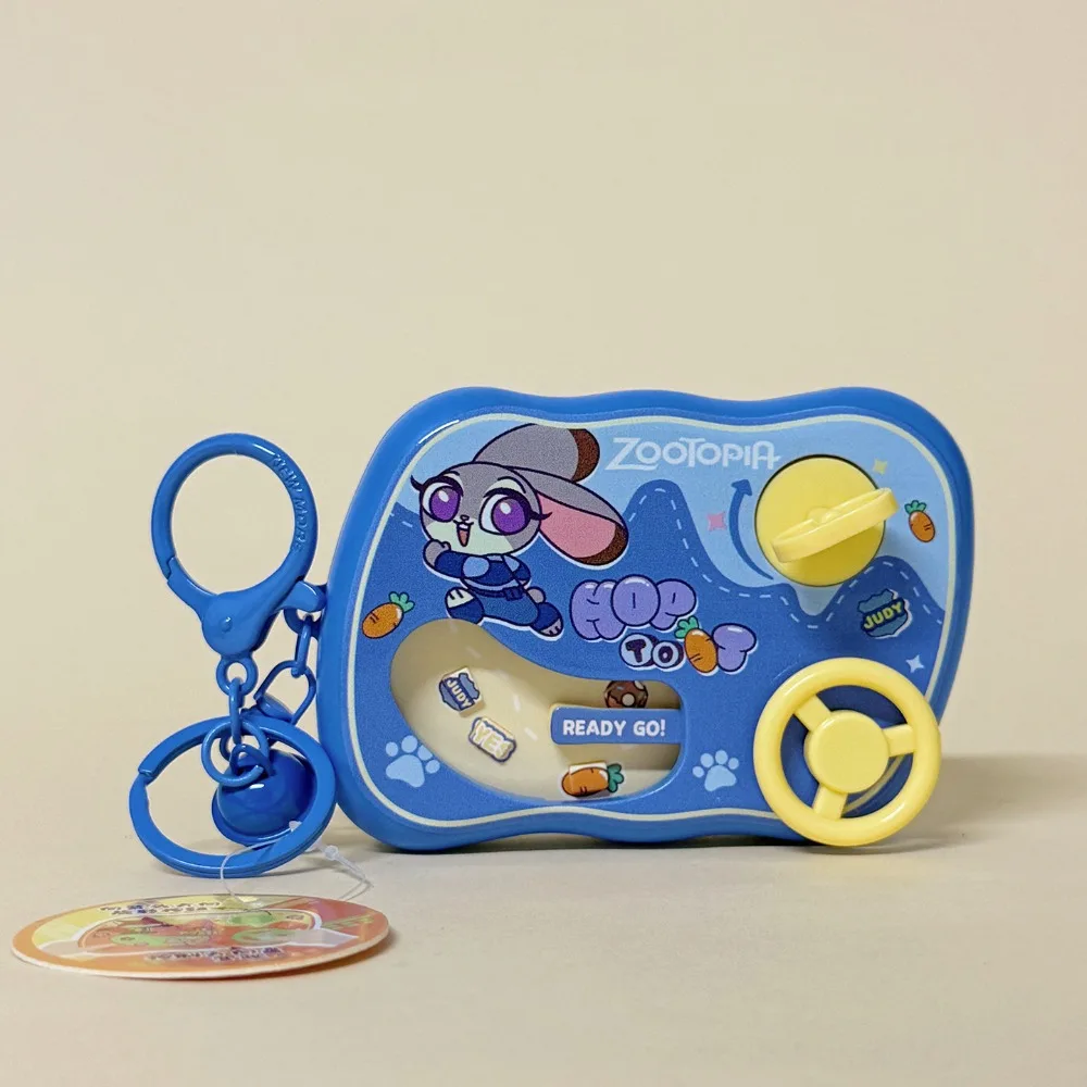 

Zootopia Judy Nick Keychain Cartoon Puzzle Toy Cute Interactive Game Pendant Durable Alloy KeyRing Bag Collectible Gift for Kids