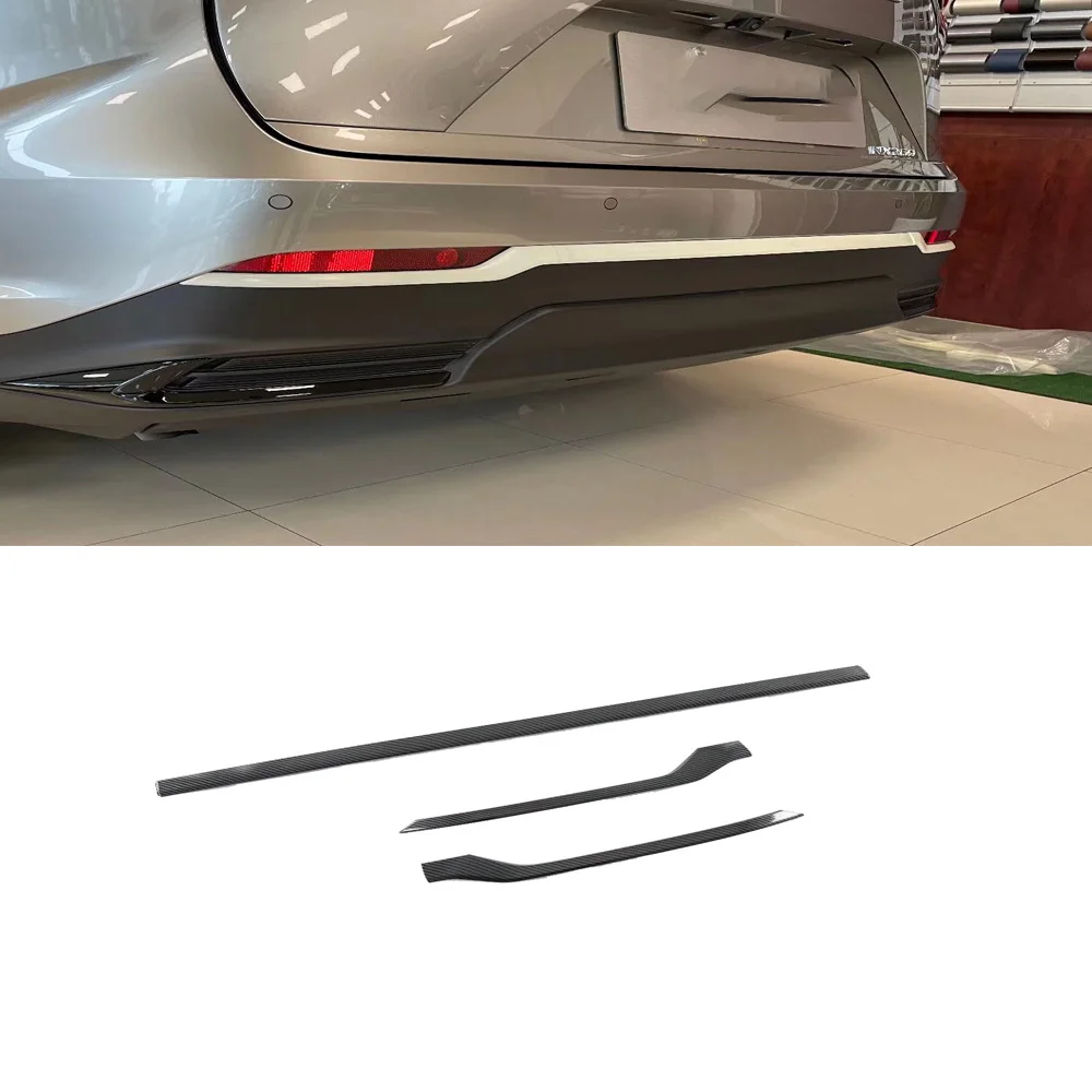 For Lexus NX 260 350h 2022 2023 ABS Chrome Rear Bumper Protect Strip Cover Trim Car Exterior Accessories Styling