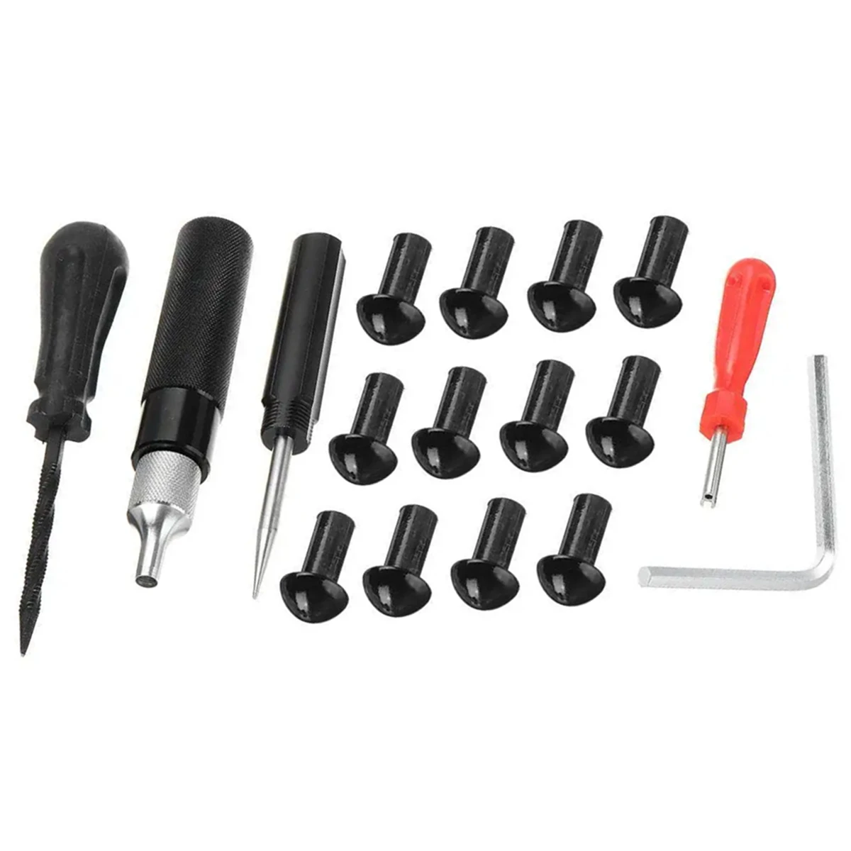 Car Motorcycle Tire Repair Tool Quick Repair Kit Vacuum Tyre Repair Tools Set Puncture Mushroom Plug Nozzle Tire