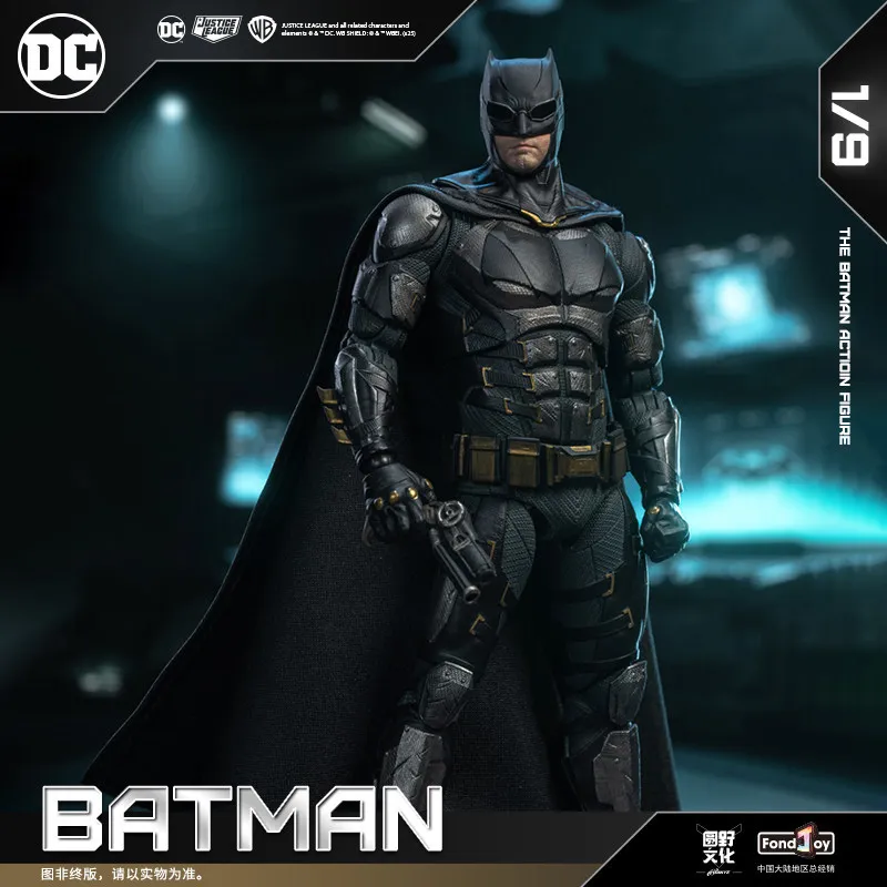 

【IN STOCK】Genuine Fondjoy Keaton Batman Figure Dc Zack Snyder'S Justice League Figures 1/9 Batman PVC Model Doll Joint Movable
