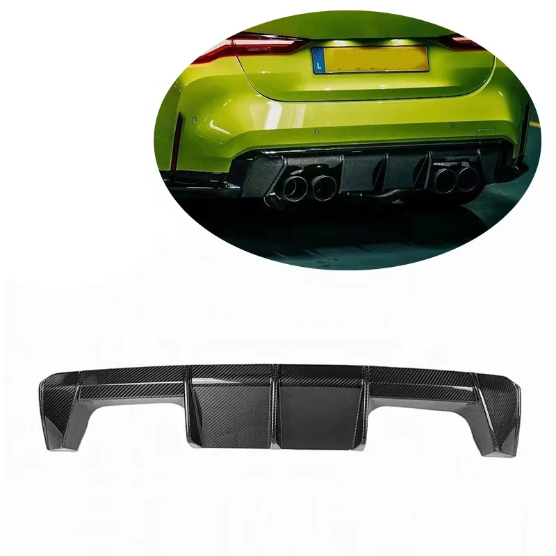

G80 M3 Real Dry Carbon Fiber Car Rear Diffuser for BMW G80 M3 G82 M4 Rear Bumper Lip