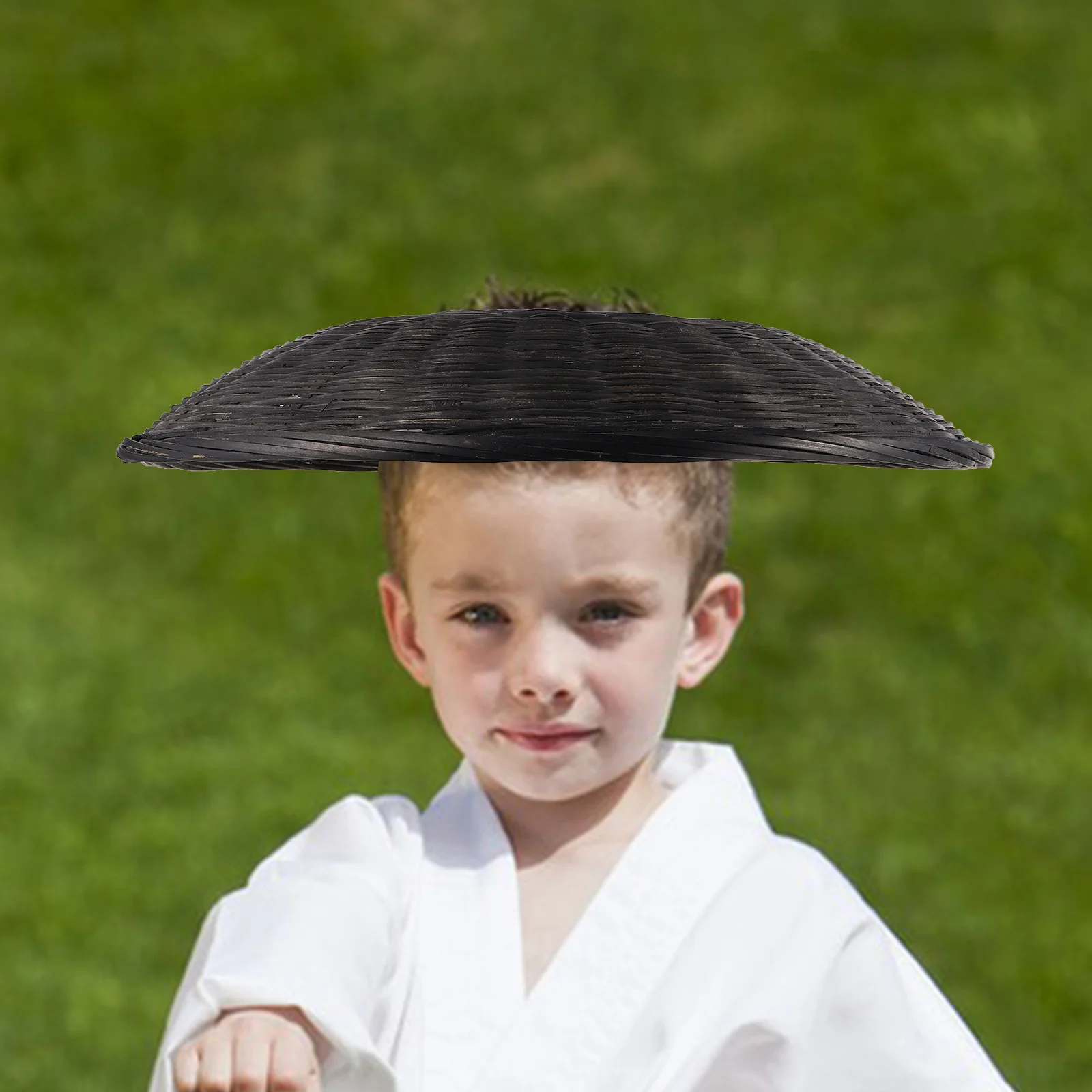 

Japan Samurai Hat Bamboo 36Cm Handwoven Sun Cap Cosplay Knight Asian Rice Farmer Hat Men Women Garden Fishing Ninja Cosplay