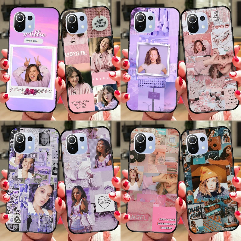 Millie Bobby Brown Case For POCO F5 X3 X5 Pro F3 F4 X4 GT M5s C40 Cover For Xiaomi 13 11T 12T Pro 12 Lite 12X