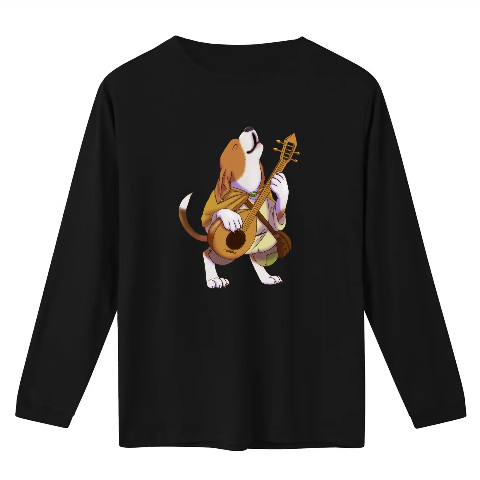 D&D Doggo - Beagle Bard T-Shirt Summer Casual Cotton Tee Oversized Streetwear Tops Vintage Graphic Print Unisex Men Women