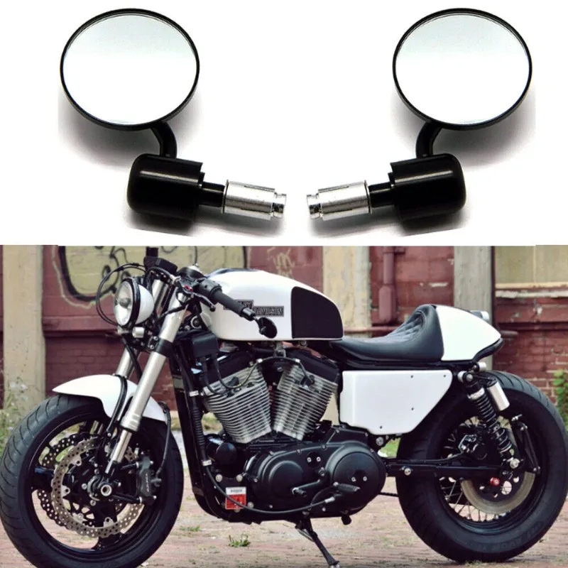 

1 Pair CNC Aluminum Alloy Motorcycle Rearview Mirrors Side Mirrors for Honda Kawasaki Suzuki BMW Yamaha Motorbike Modified Parts