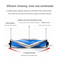 11PCS For Ecovacs DEEBOT X2S Robotic Vacuum Cleaner Accessories Roller Side Brush HEPA Filter Mop Cloth Dust Bag