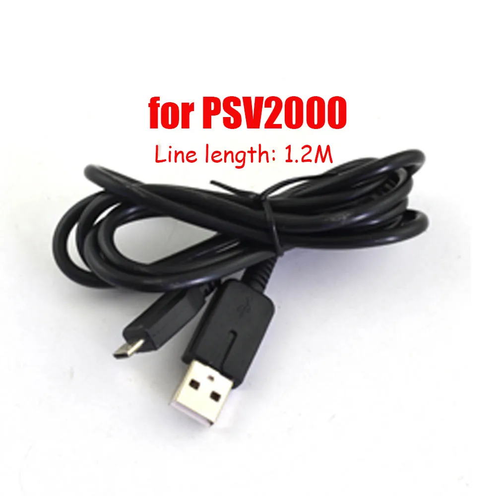 1pcs USB Transfer Data Sync Charger Cable Charging Cord For psv2000 Psvita PS Vita PSV 2000 1.2M Slim Power Adapter Line