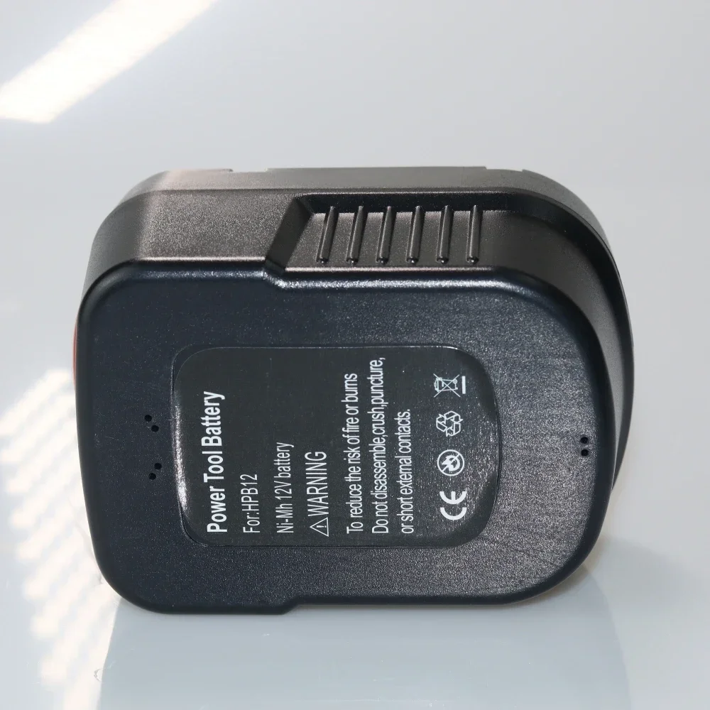 جديد 2026 12 فولت 4000/5000/6000 مللي أمبير بطارية أداة قابلة للشحن لبلاك اند ديكر A12 A12EX FSB12 FS120B A1712 HP12K HP12 #3