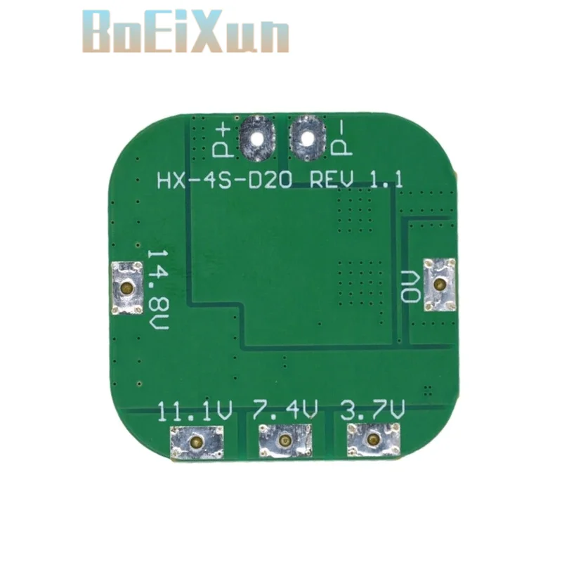 1-20PCS 4S 14.8V/16.8V Li-ion BMS Protection Board For 18650 Overcharge Over-discharge Short Circuit And 20A Current Limit