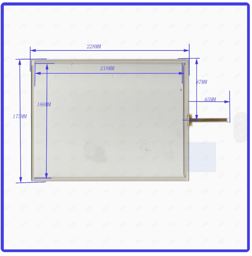 

190601 228 * 175MM industrial control touch handwriting external screen glass four wire resistor with good quality and sensitivi