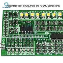 Eletrônico Soldagem Prática Board Peças, SMD Componente Controlador Kit, 15-Way Lanterna, DIY, DX-TP12