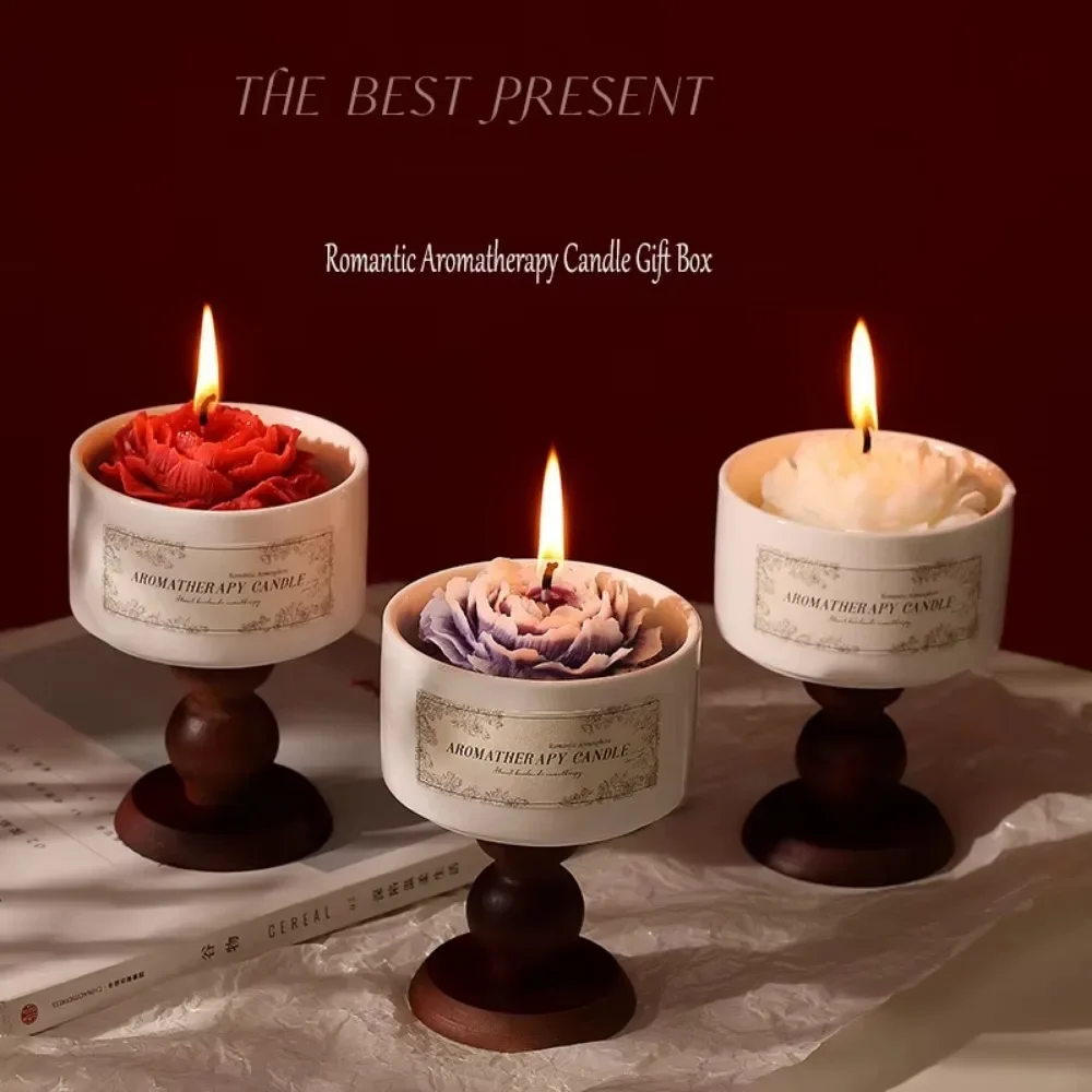 

Soy Wax Aromatherapy Candle Rose & Gardenia Scent Perfect for Home Decor Birthday Graduation Gifts, Elegant Gift Box Included