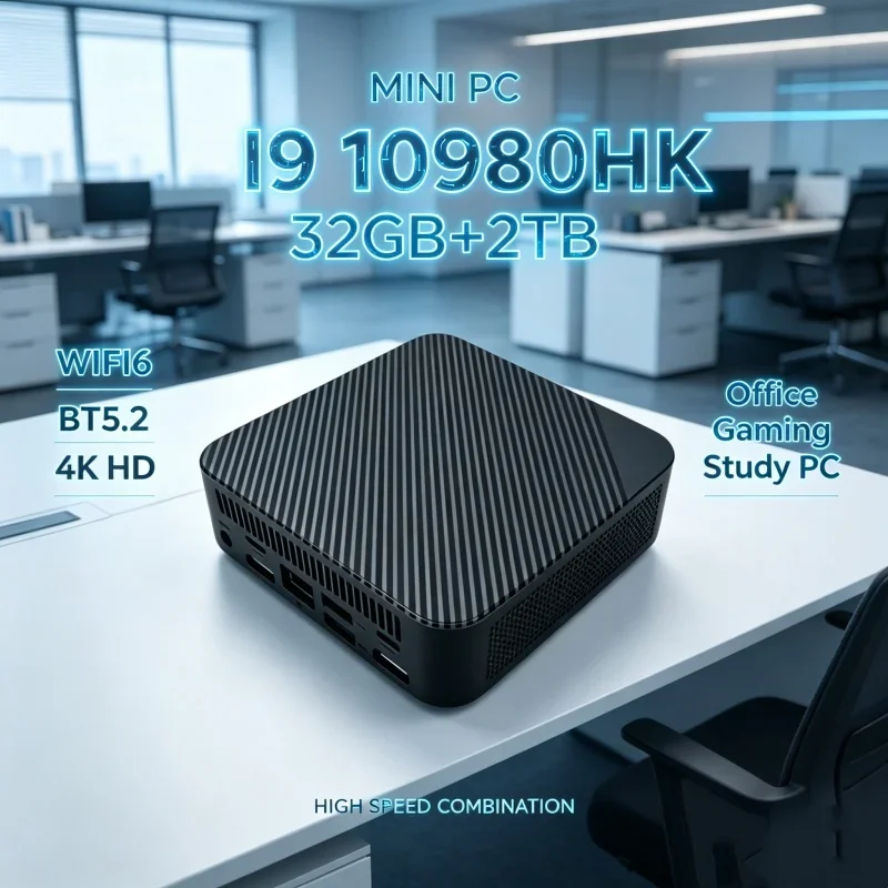 Wonderfully Optimized 2026 Shining Kestrel MINI PC Kitted With Core I9 10980HK Mammoth RAM 1TB SSD WIFI 6 BT5.2 4K HD RPG