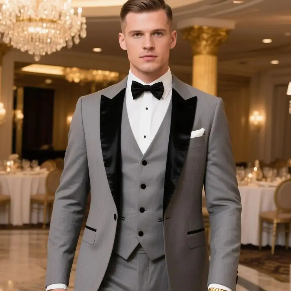 

Luxo dos homens Vermelho Único Breasted Ternos, Pico Lapela, Comprimento Regular, Slim Fit, 3 Peça, Jaqueta, Calças, Colete, Rou