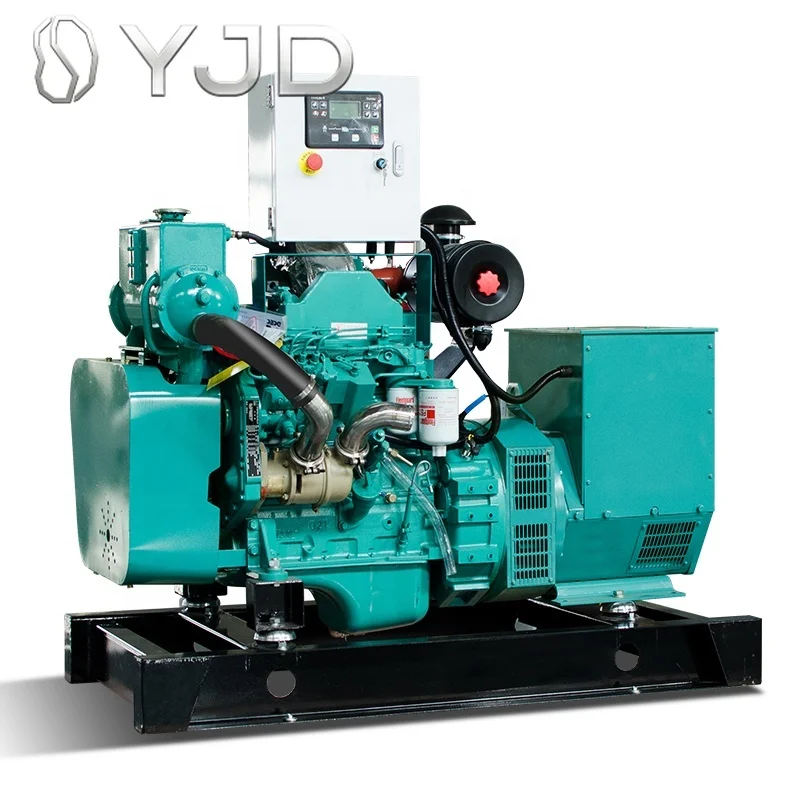 DYJD Powered by Cuins Marine 6BT5.9-GM83 Engine 50/60hz  80kva Marine diesel Generator Manufacturer