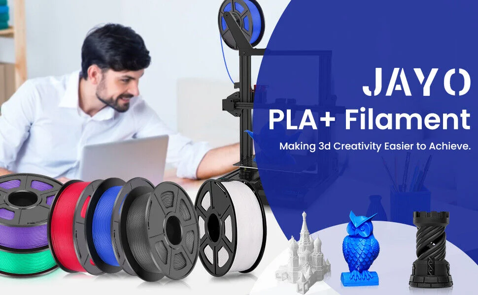 JAYO 5,5 kg 3D PETG/PLA/PLA PLUS Druckerfilament 1,75 mm 100 % blasenfrei, ungiftige 3D-Druckmaterialien für 3D-Drucker und 3D-Stift – Detail 20