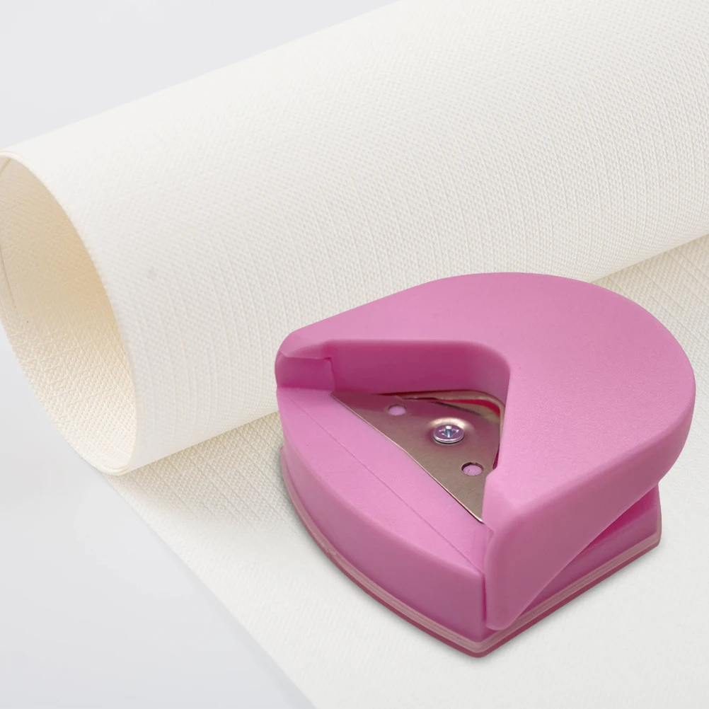 2pcs For Diy Making Portable Paper Punch Craft Tool No Rust Corner Rounder Plastic Picture Trimmer Stationery