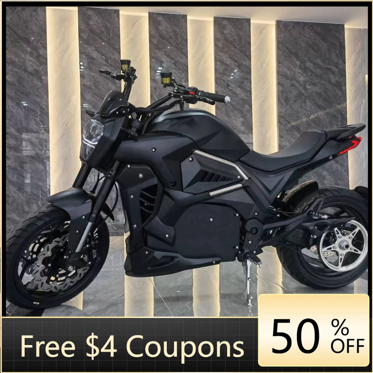 Rs 10000W Pro Mid Motor Por Belt Drive Airbag Shock Absorber 140 km/h Adult Electric Motorcycle