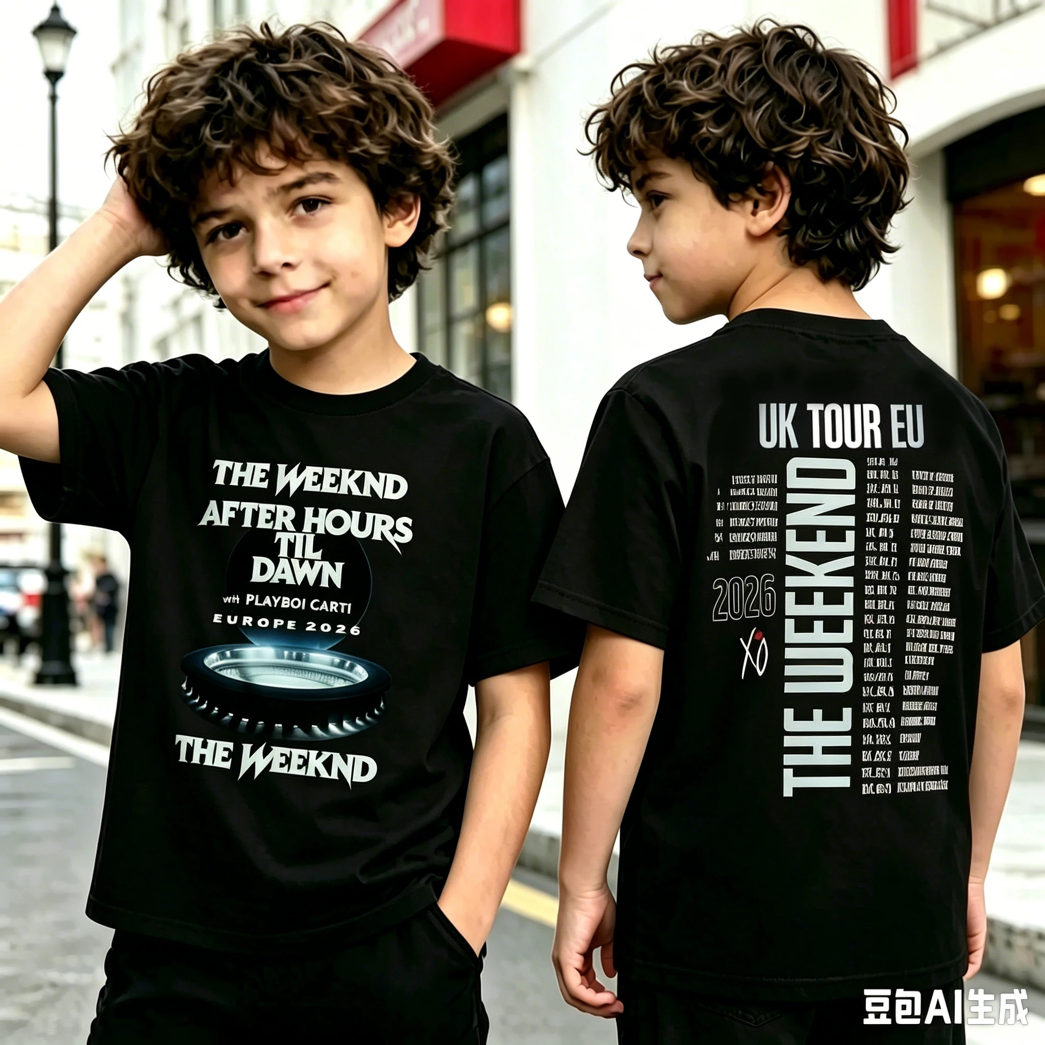 1pc The Weeknd After Hours Til Dawn EU 2026 Tour Cotton T shirt Unisex Men Women Kids Summer Streetwear Casual Short Sleeve Tops