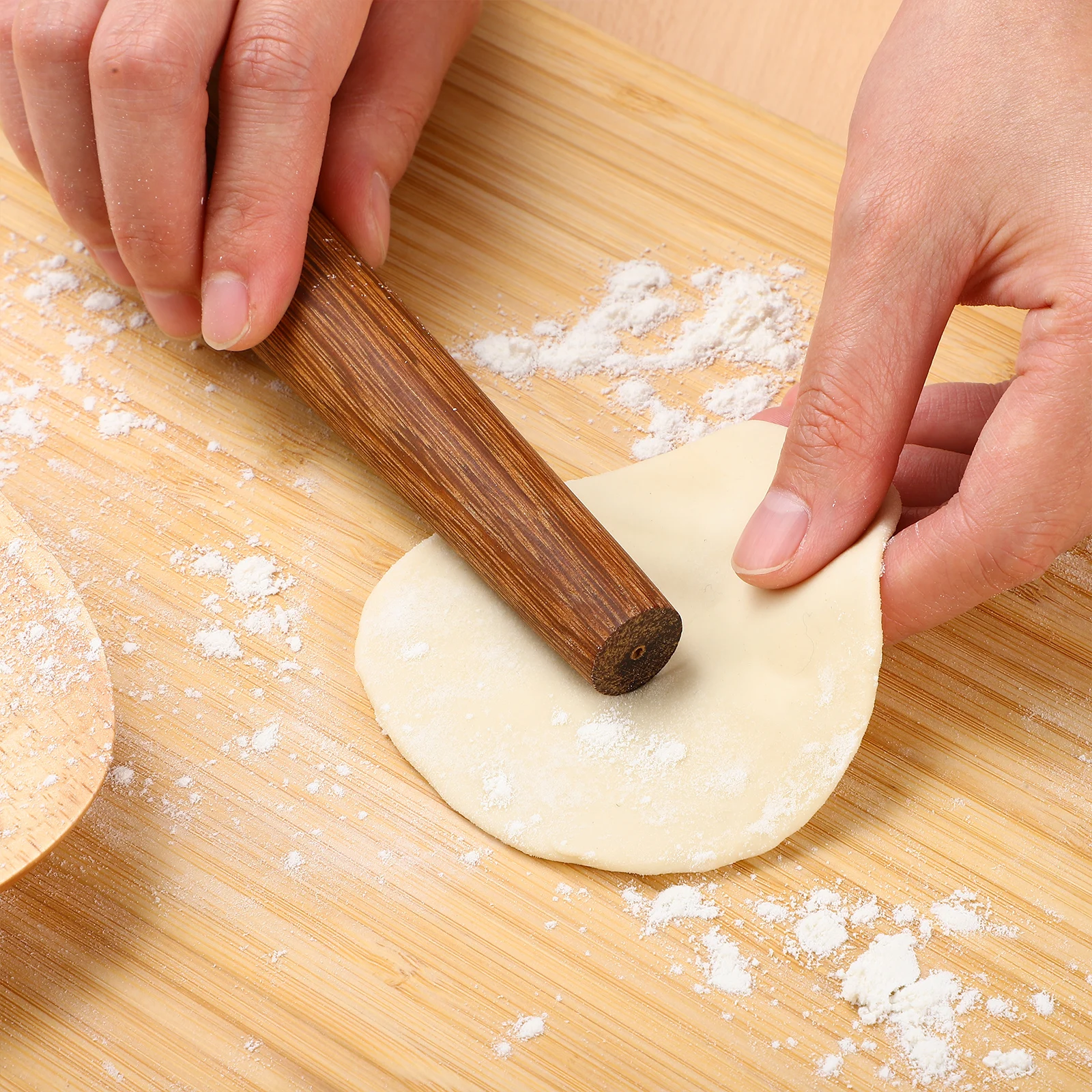 

2 Pcs Unpainted Rolling Pin 25cm 30cm Wood Dough Roller Tapered Kitchen Pastry Tool Food Grade Safe Reusable