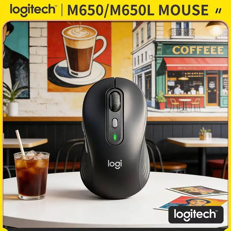 

Logitech M650 Silent Wireless Mouse Durable Construction for Daily Office Use